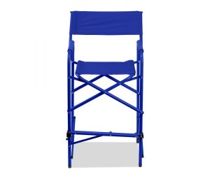 directors chair tall blue